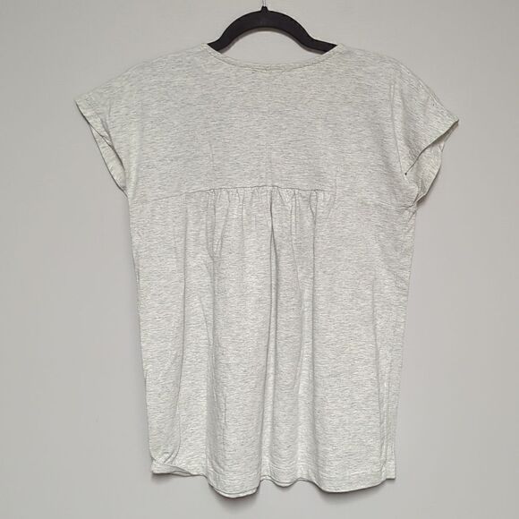 GAP Gray Cap Sleeve Blouse - Picture 5 of 6